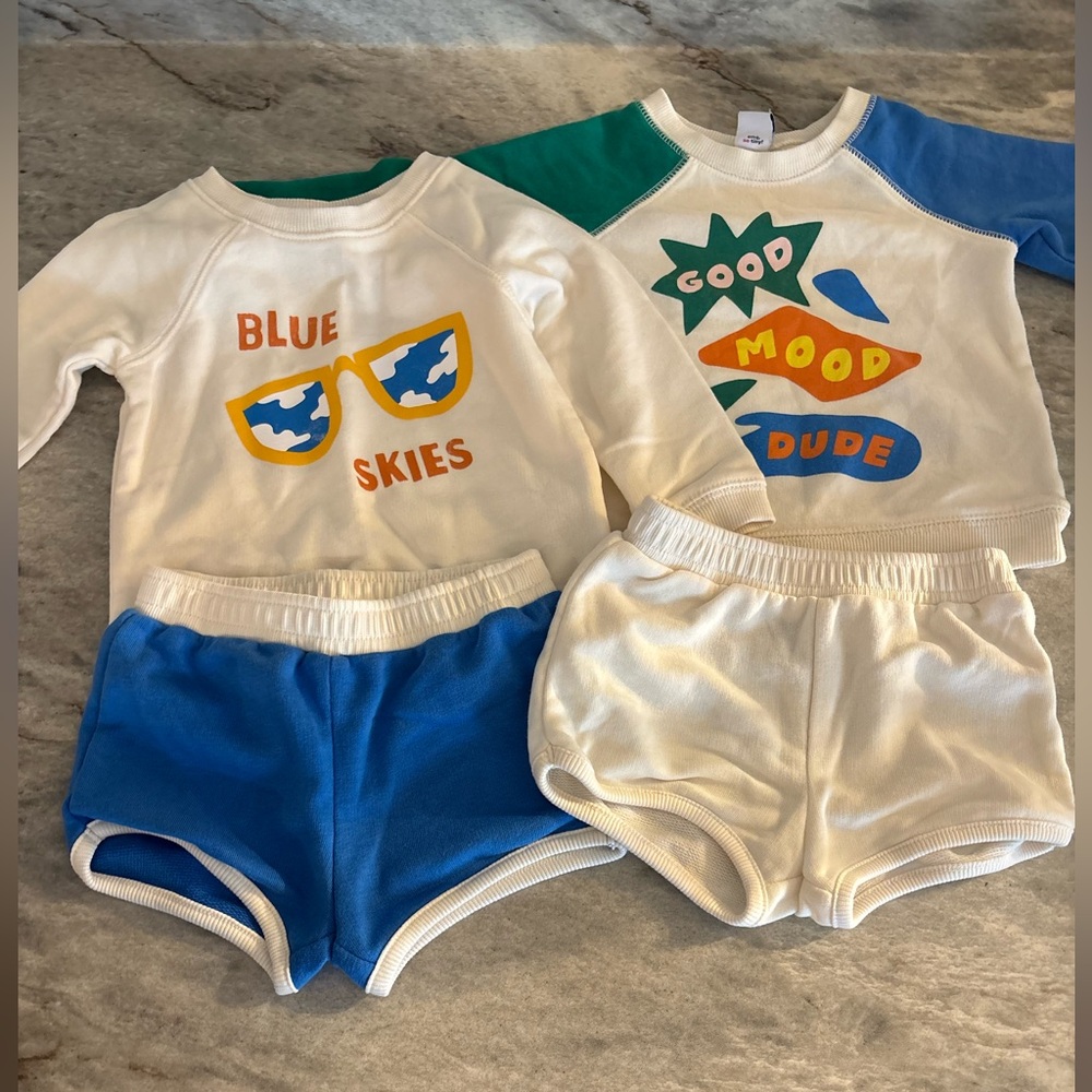 Old Navy Kids Matching Sets - White and Blue
